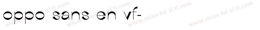 oppo sans en vf字体转换